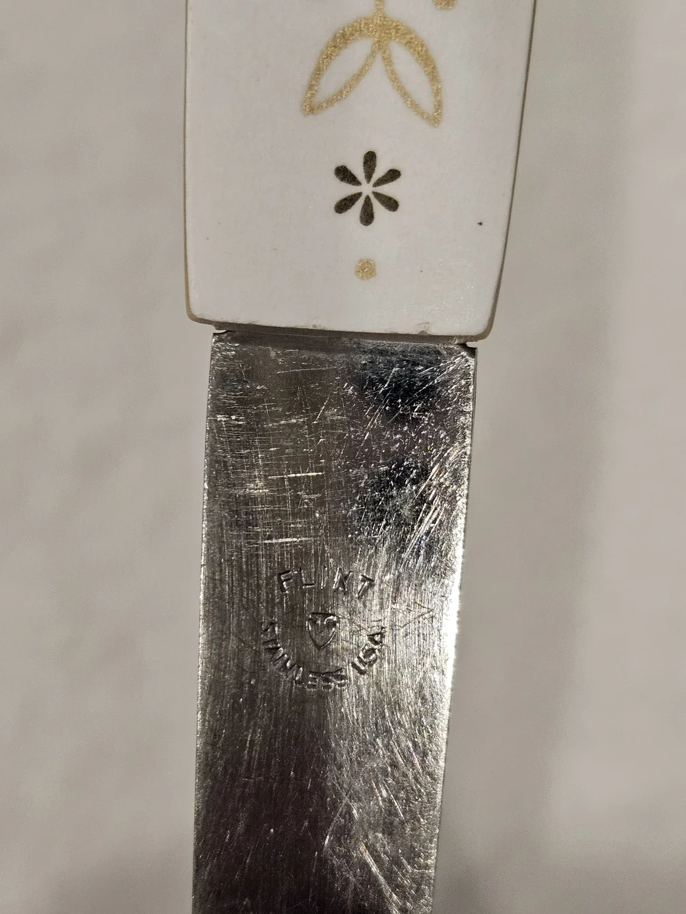Vintage Flint Arrowhead Stainless Steel Soup Ladle Spoon 9 1/2